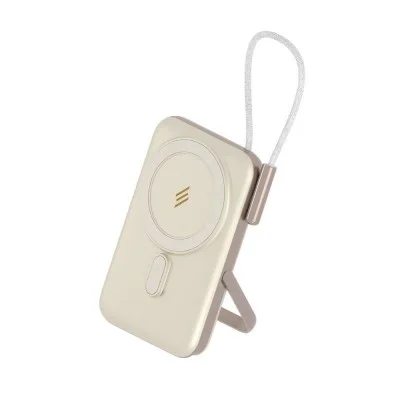 Smart Premium Magsafe Magnetic 20W- 10000 Mah Wireless Powerbank - Beige